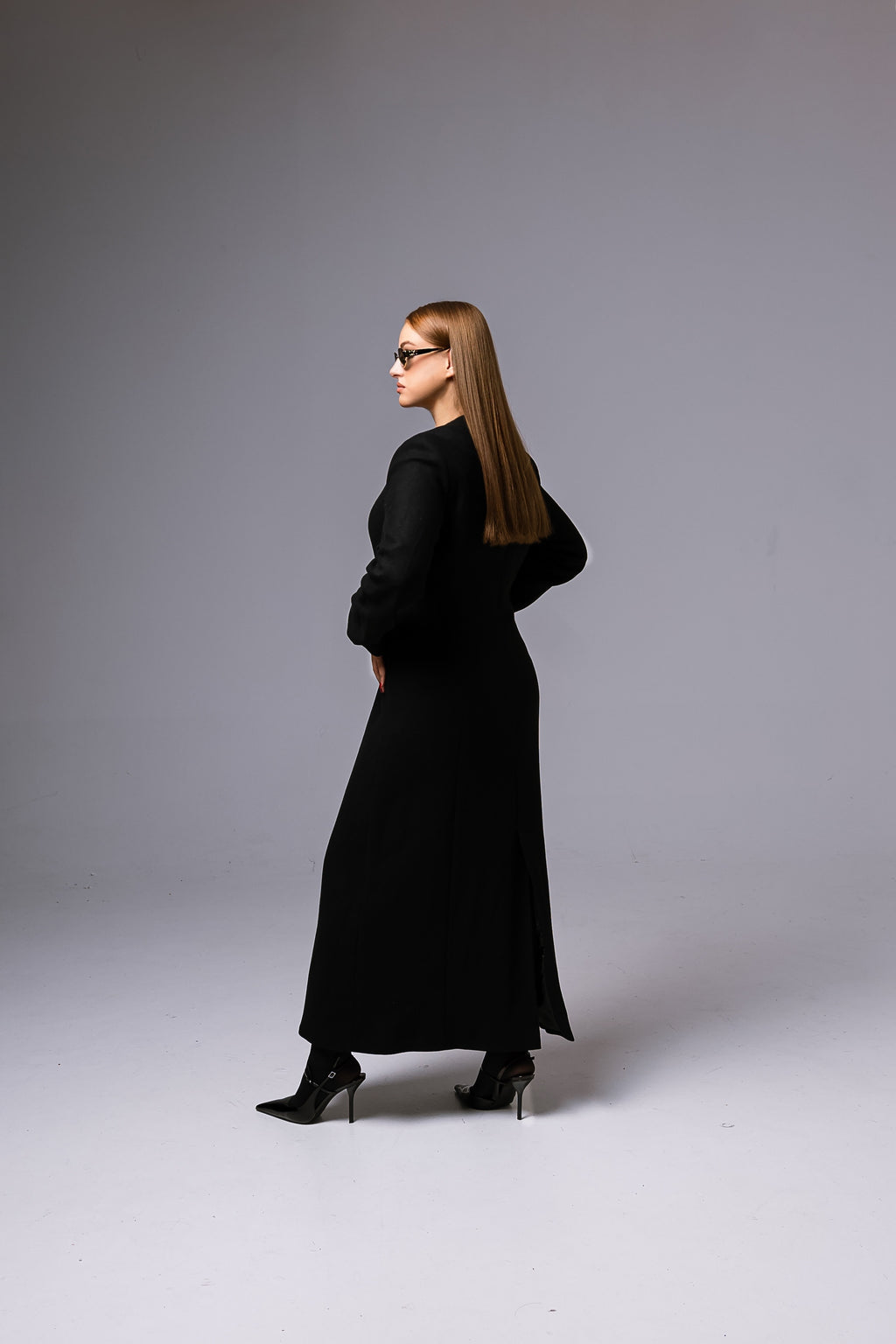 Manteau classique en laine et cachemire